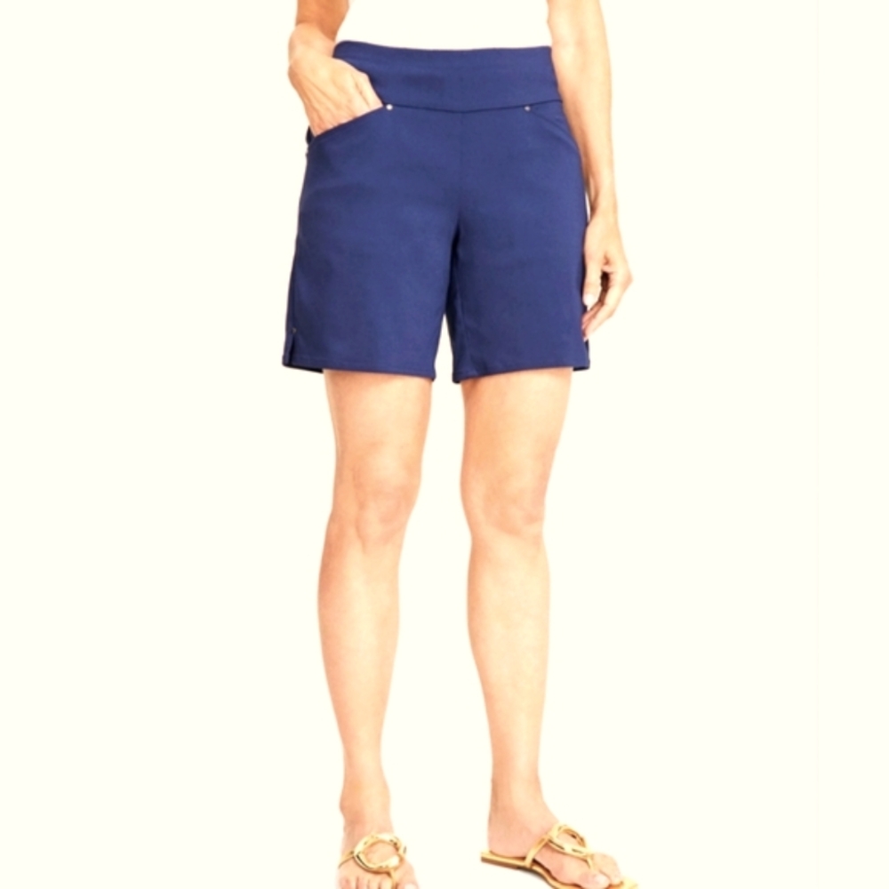INC WOMEN'S BLUE PULL ON SHORTS  SIZE 6 NWT
